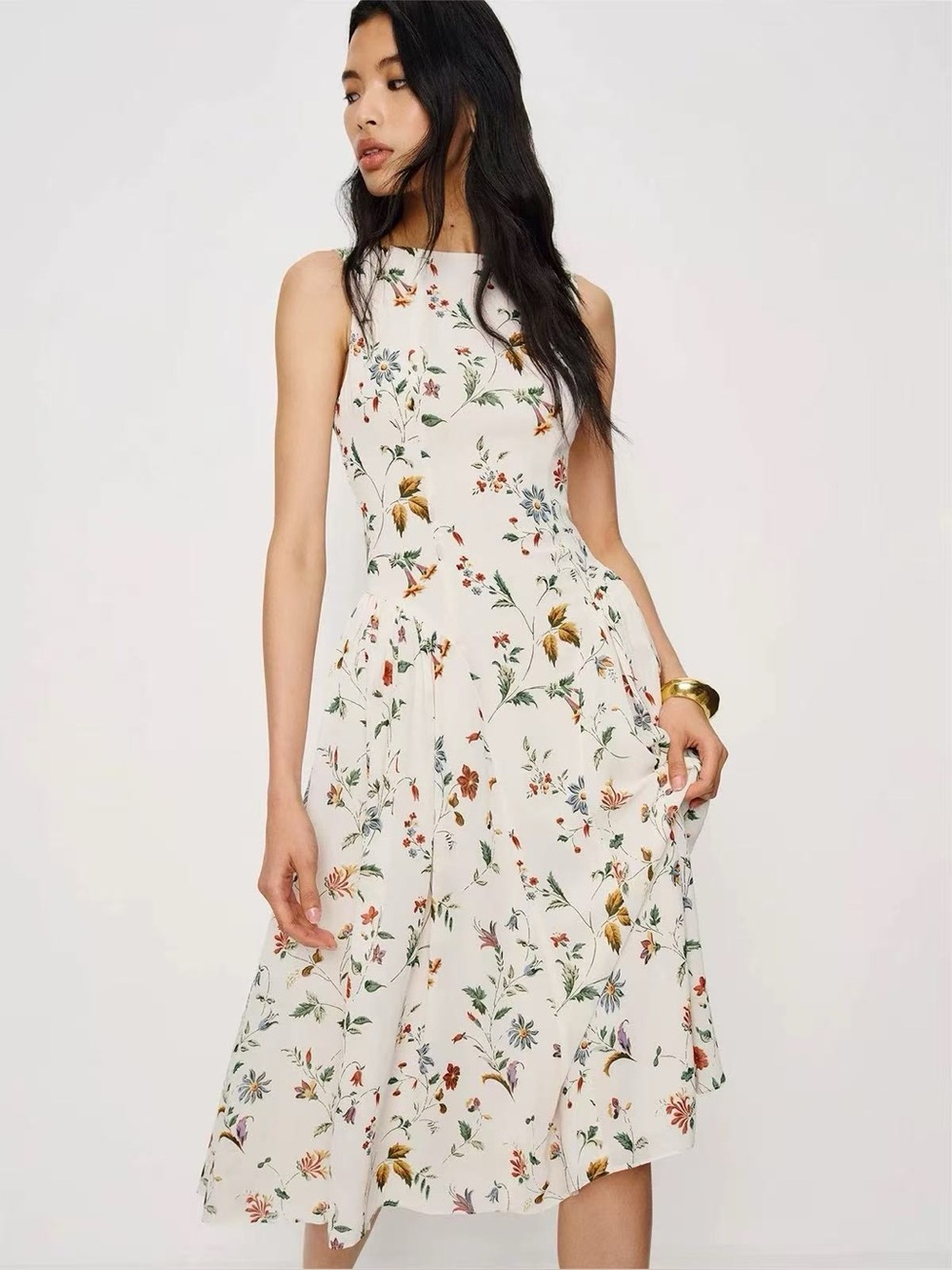 NWT Reformation Anelis Floral Midi Dress - Picture 2 of 13